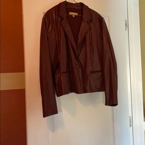 Faux leather jacket